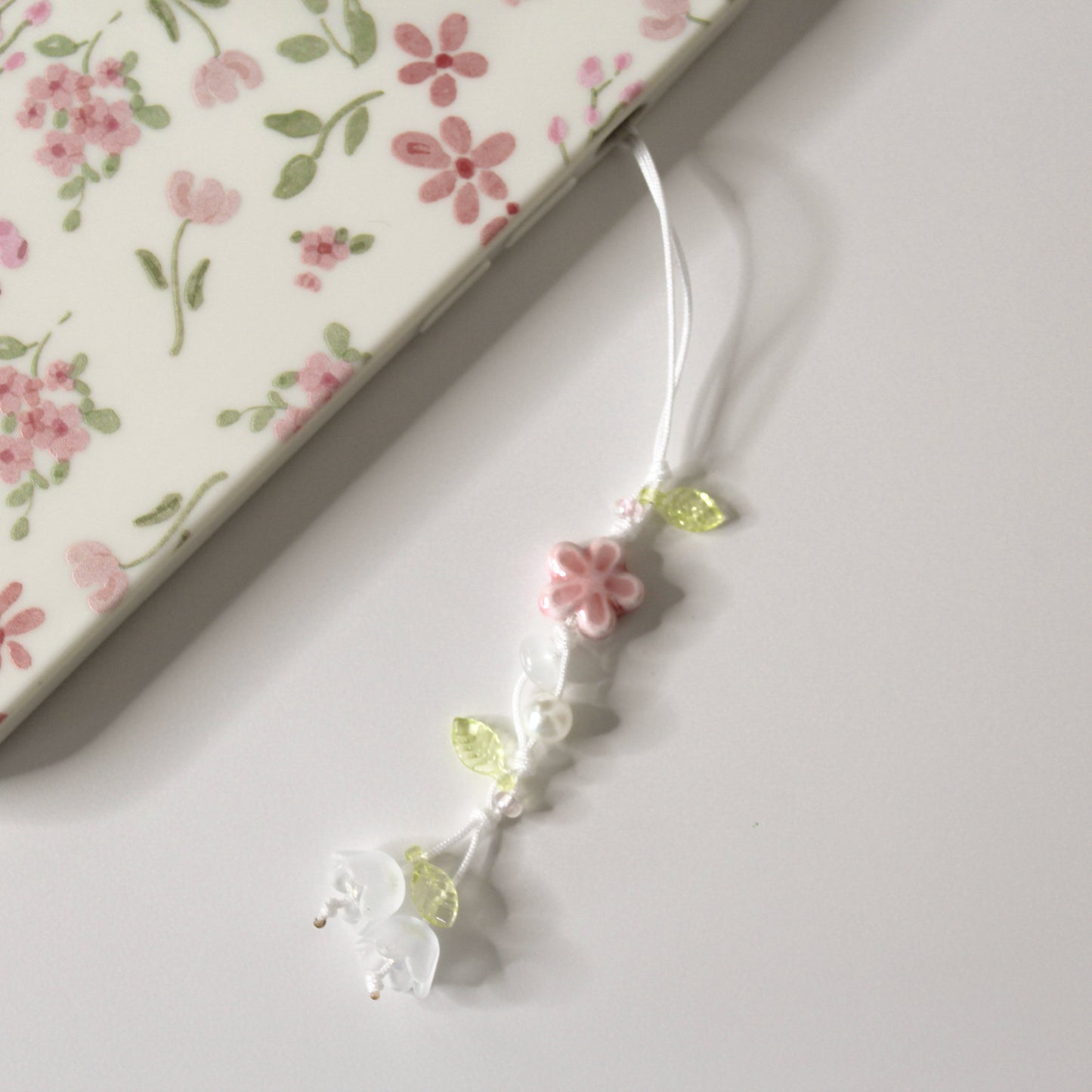 flower phone charm